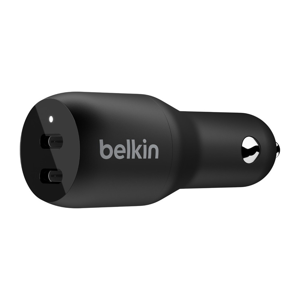 อะแดปเตอร หวชารจ Belkin Car Charger 2 USB C 36W Black CCB002btBK