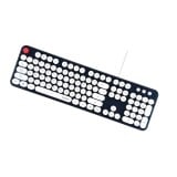 คีย์บอร์ด MOFII Wired Keyboard SWEET K Retro DARKBLUE