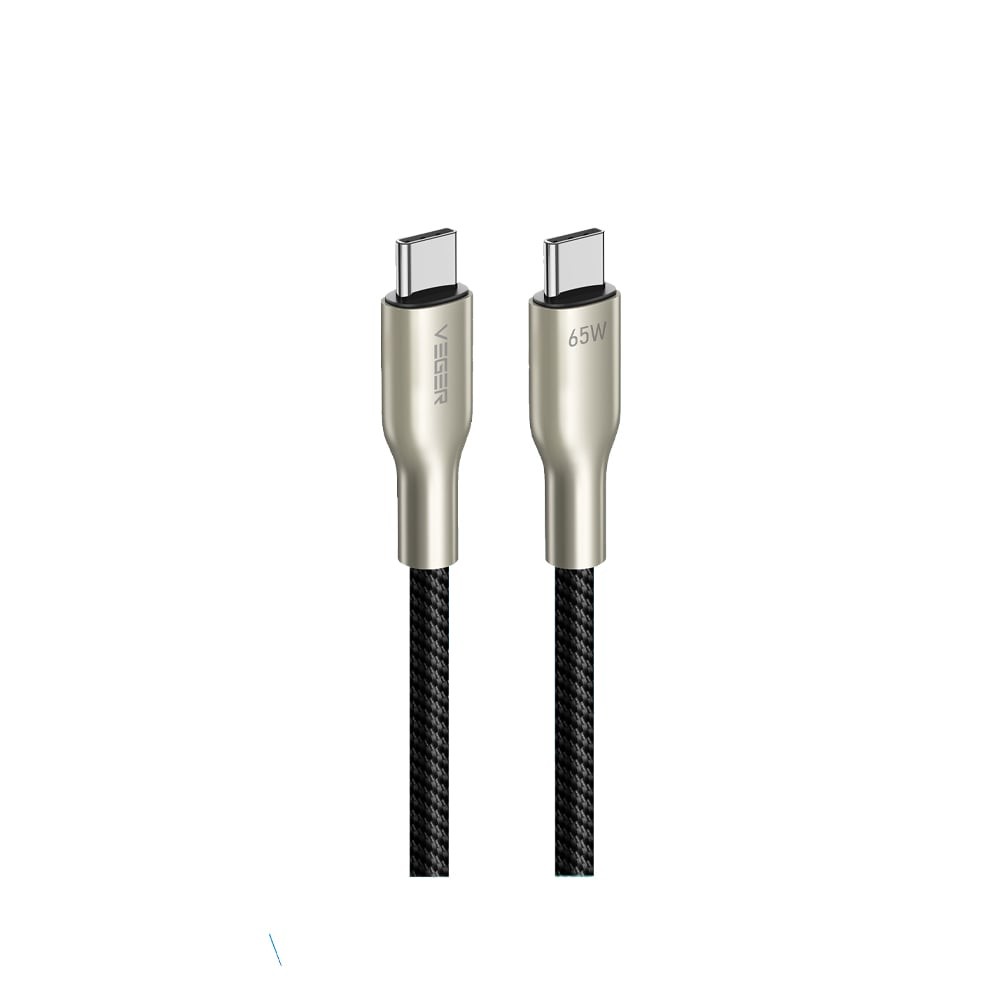 สายชาร์จ VEGER USB-C to USB-C Cable DATA 1.2M Black (V-CC05)