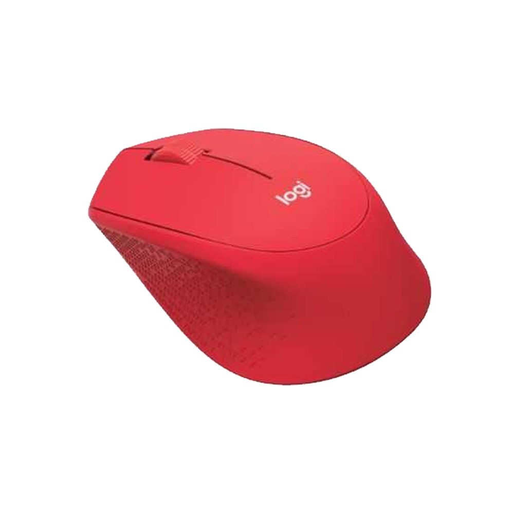 เมาส์ไร้สาย Logitech Wireless Mouse Silent Plus M331 Red