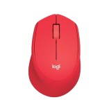 เมาส์ไร้สาย Logitech Wireless Mouse Silent Plus M331 Red