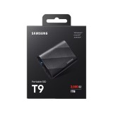 ฮาร์ดดิสก์ Samsung SSD Ext Portable T9 USB 3.2 Gen 2x2 1TB Black