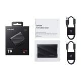 ฮาร์ดดิสก์ Samsung SSD Ext Portable T9 USB 3.2 Gen 2x2 1TB Black