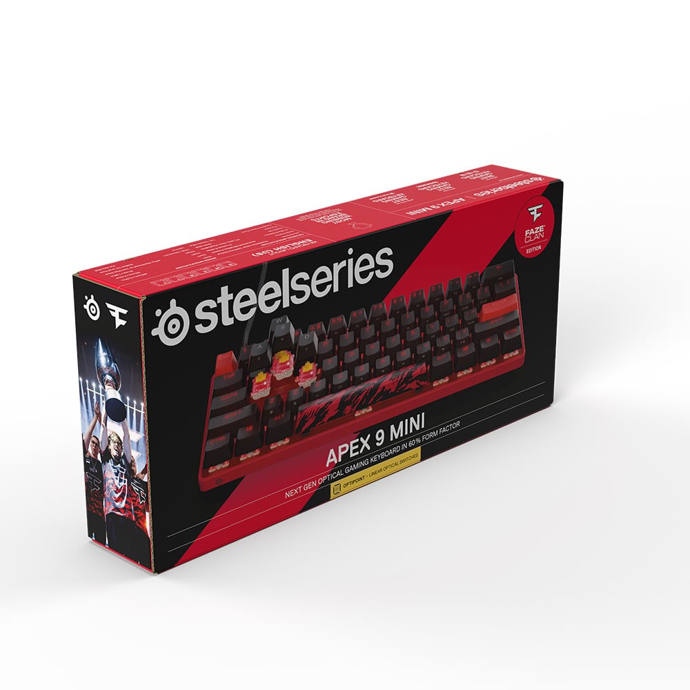 คีย์บอร์ดเกมมิ่ง SteelSeries Apex 9 Mini OptiPoint FlazClan Limited (US)