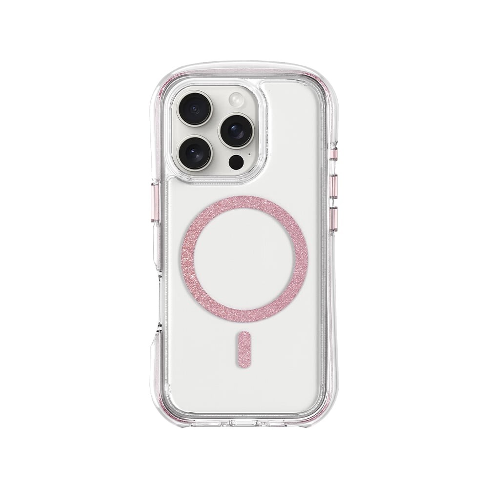 เคส LAUT iPhone 16 Pro Aero Sparkle Crystal Pink