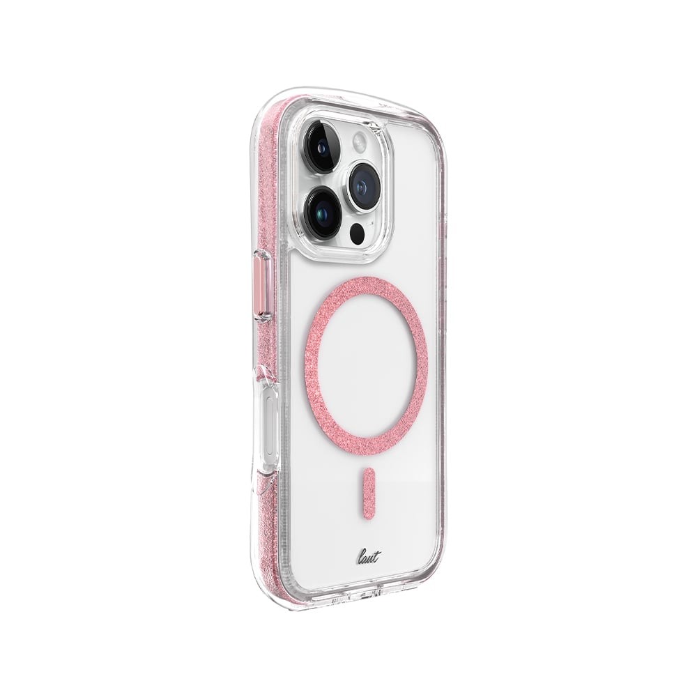 เคส LAUT iPhone 16 Pro Aero Sparkle Crystal Pink