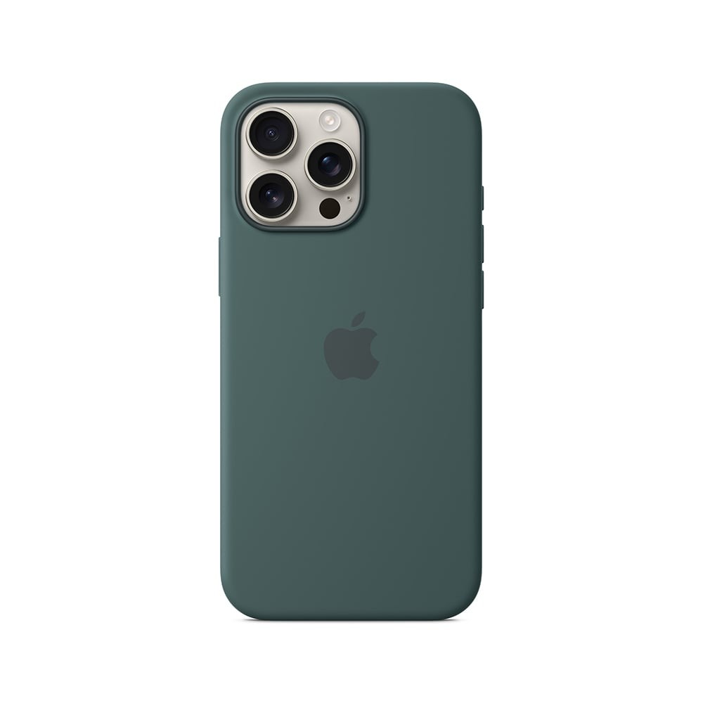 Apple iPhone 16 Pro Max Silicone Case with MagSafe - Lake Green