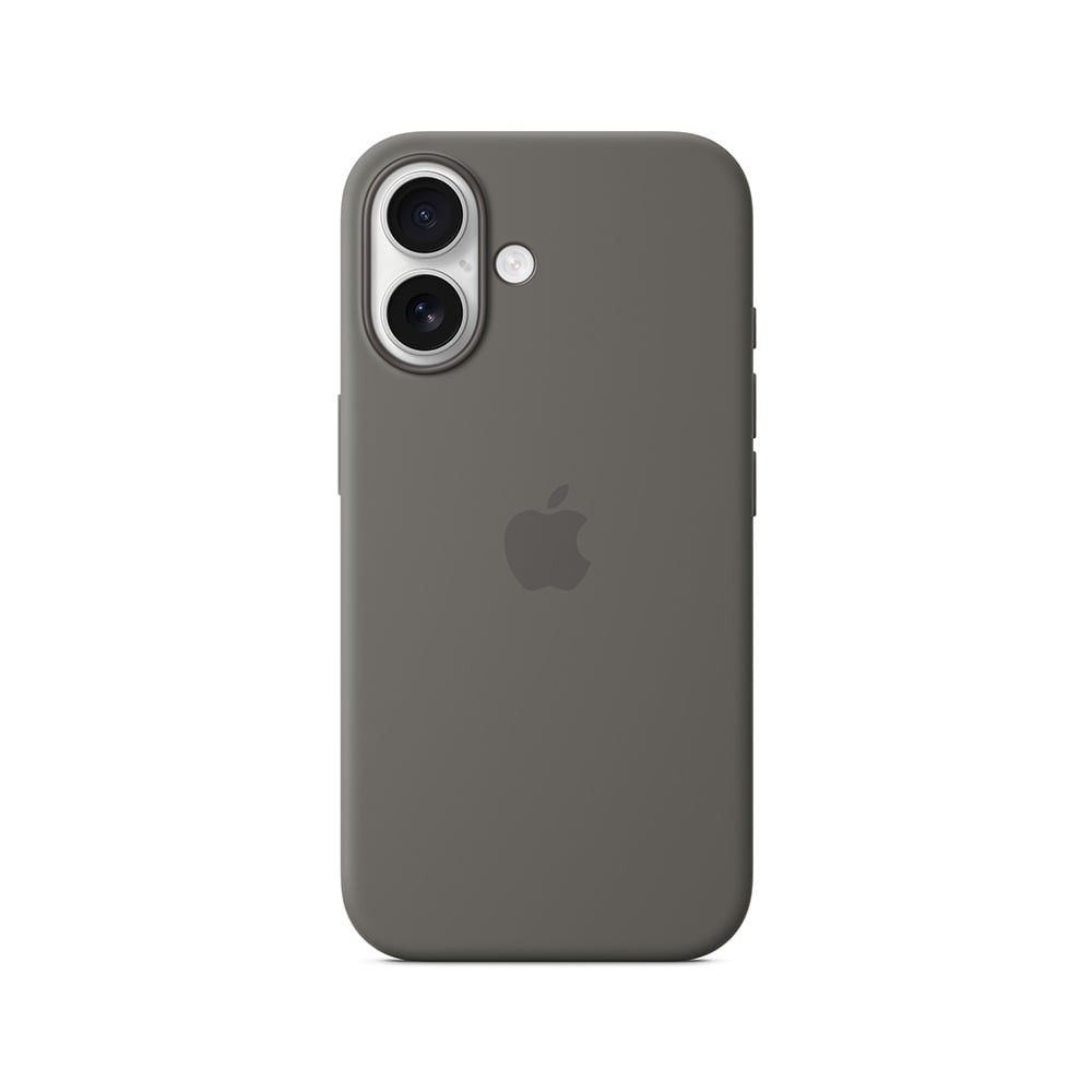 Apple iPhone 16 Silicone Case with MagSafe - Stone Gray