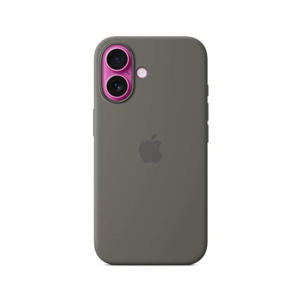 Apple iPhone 16 Silicone Case with MagSafe - Stone Gray