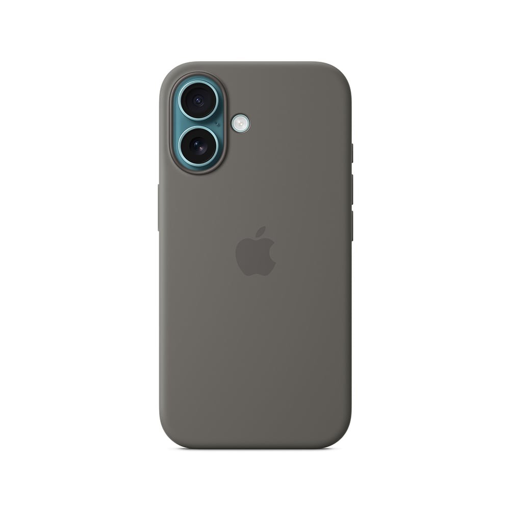 Apple iPhone 16 Silicone Case with MagSafe - Stone Gray