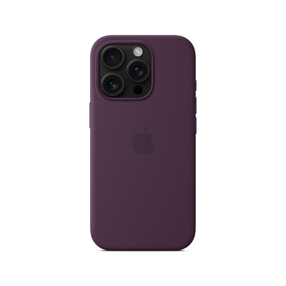 Apple iPhone 16 Pro Silicone Case with MagSafe - Plum