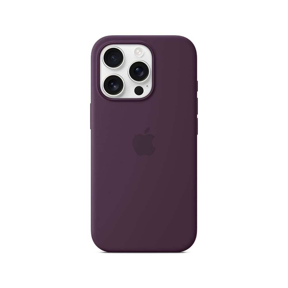 Apple iPhone 16 Pro Silicone Case with MagSafe - Plum