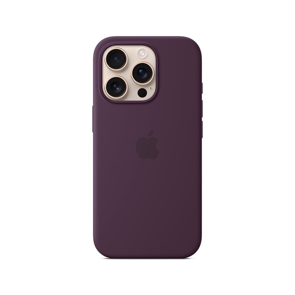 Apple iPhone 16 Pro Silicone Case with MagSafe - Plum