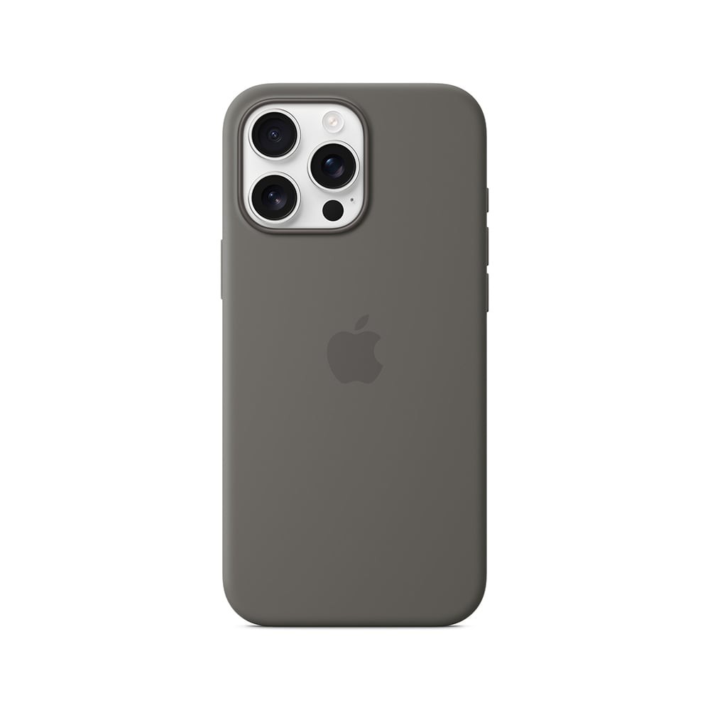 Apple iPhone 16 Pro Max Silicone Case with MagSafe - Stone Gray