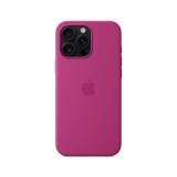 Apple iPhone 16 Pro Max Silicone Case with MagSafe - Fuchsia