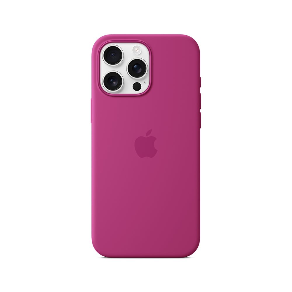 Apple iPhone 16 Pro Max Silicone Case with MagSafe - Fuchsia