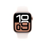 Apple Watch Series 10 GPS 42mm Rose Gold Aluminium Case with Light Blush Sport Band - S/M