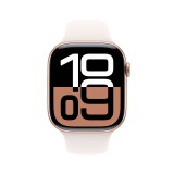 Apple Watch Series 10 GPS 46mm Rose Gold Aluminium Case with Light Blush Sport Band - M/L