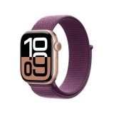 Apple Watch Series 10 GPS + Cellular 42mm Silver Aluminium Case with Blue Cloud Sport Loop