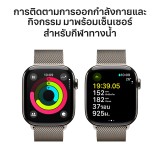 Apple Watch Series 10 GPS + Cellular 42mm Natural Titanium Case with Natural Milanese Loop