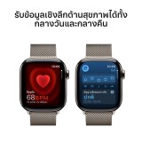 Apple Watch Series 10 GPS + Cellular 42mm Natural Titanium Case with Natural Milanese Loop