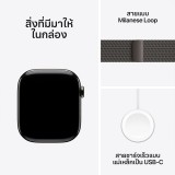 Apple Watch Series 10 GPS + Cellular 46mm Slate Titanium Case with Slate Milanese Loop - M/L