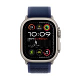 Apple Watch Ultra 2 GPS + Cellular 49mm Natural Titanium Case with Blue Trail Loop - M/L (2024)