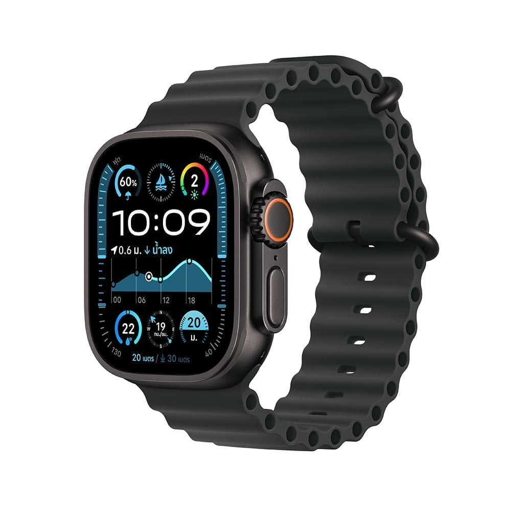 Apple Watch Ultra 2 GPS + Cellular 49mm Black Titanium Case with Black Ocean Band (2024)