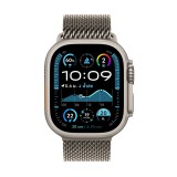 Apple Watch Ultra 2 GPS + Cellular 49mm Natural Titanium Case with Natural Titanium Milanese Loop - L (2024)