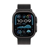 Apple Watch Ultra 2 GPS + Cellular 49mm Black Titanium Case with Black Titanium Milanese Loop - L (2024)