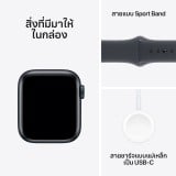 Apple Watch SE GPS 40mm Midnight Aluminium Case with Midnight Sport Band - M/L (2024)