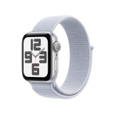 Apple Watch SE Silver Aluminium Case with Sport Loop (2024)