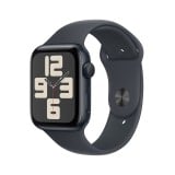 Apple Watch SE GPS 44mm Midnight Aluminium Case with Midnight Sport Band - S/M (2024)