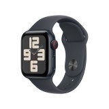 Apple Watch SE GPS + Cellular 40mm Midnight Aluminium Case with Midnight Sport Band - M/L (2024)