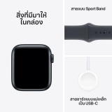 Apple Watch SE GPS + Cellular 40mm Midnight Aluminium Case with Midnight Sport Band - M/L (2024)