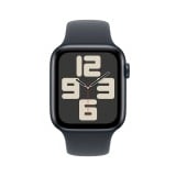 Apple Watch SE GPS + Cellular 44mm Midnight Aluminium Case with Midnight Sport Band - M/L (2024)