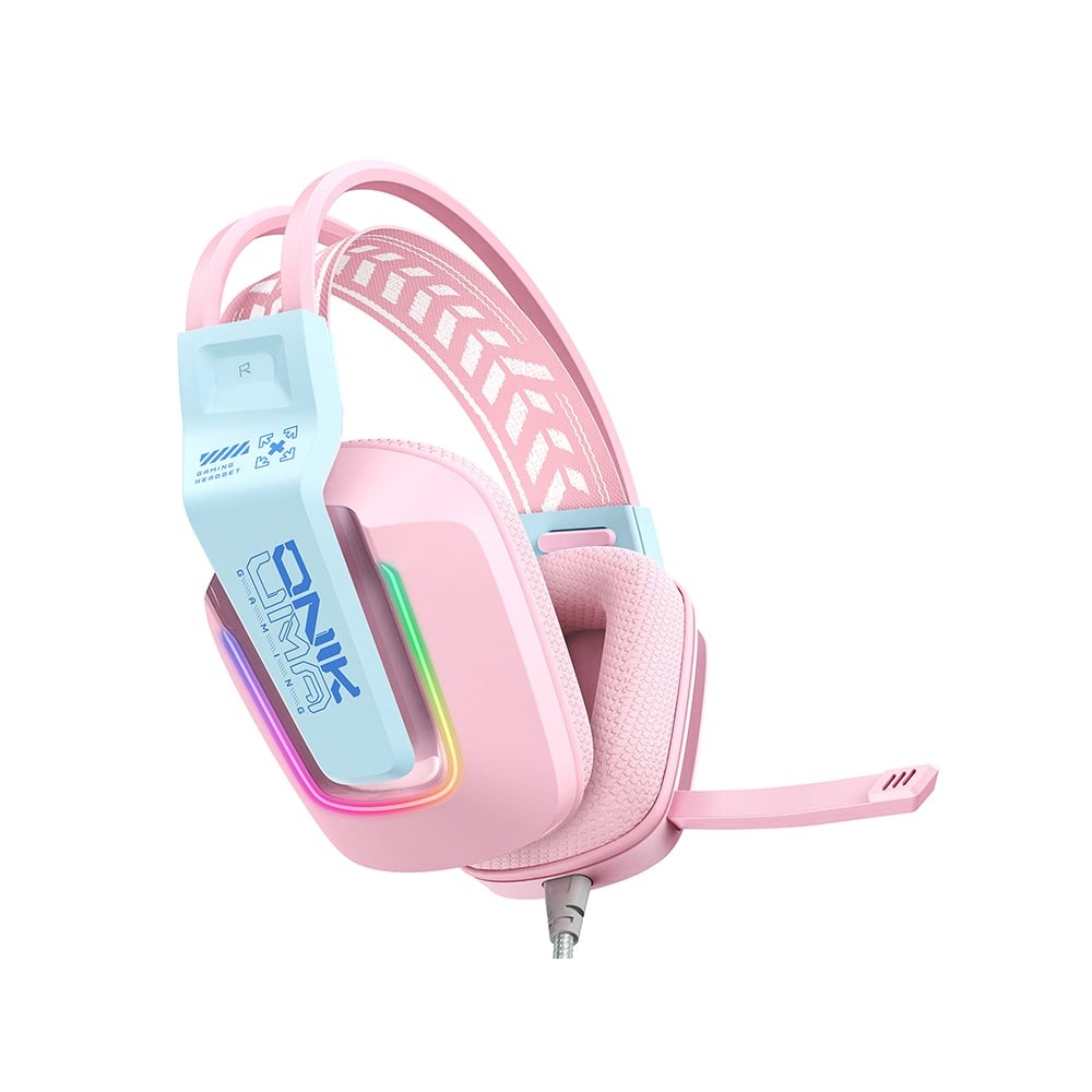หูฟังเกมมิ่ง Onikuma X13 RGB 3.5mm Pink