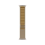 Apple Watch 49mm Tan Alpine Loop - Large - Natural Titanium Finish