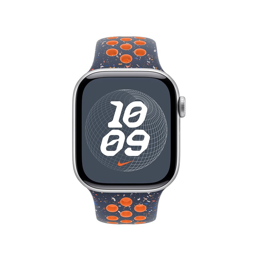 Apple Watch 46mm Blue Flame Nike Sport Band - S/M