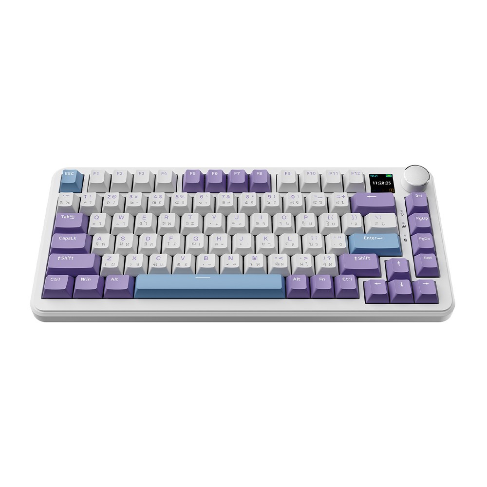 คีย์บอร์ดเกมมิ่ง AJAZZ AK820Max LCD Tri-Mod Mountain Mist - Magnetic Switch