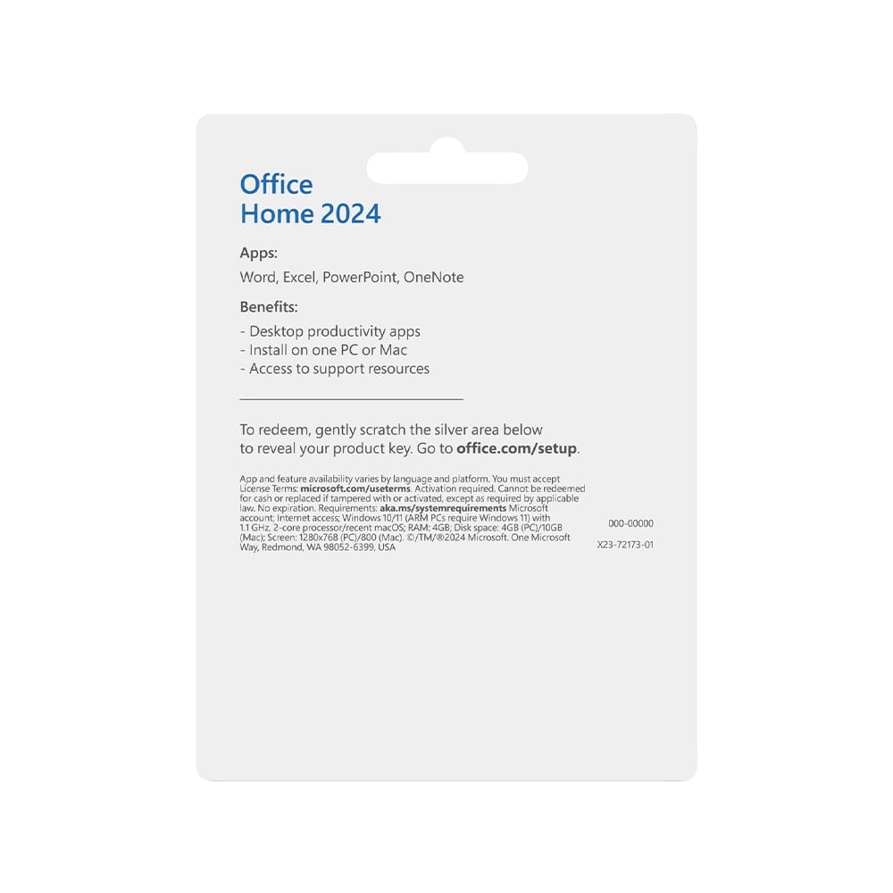 Microsoft Office Home 2024 All Lng APAC EM Retail Online ESD