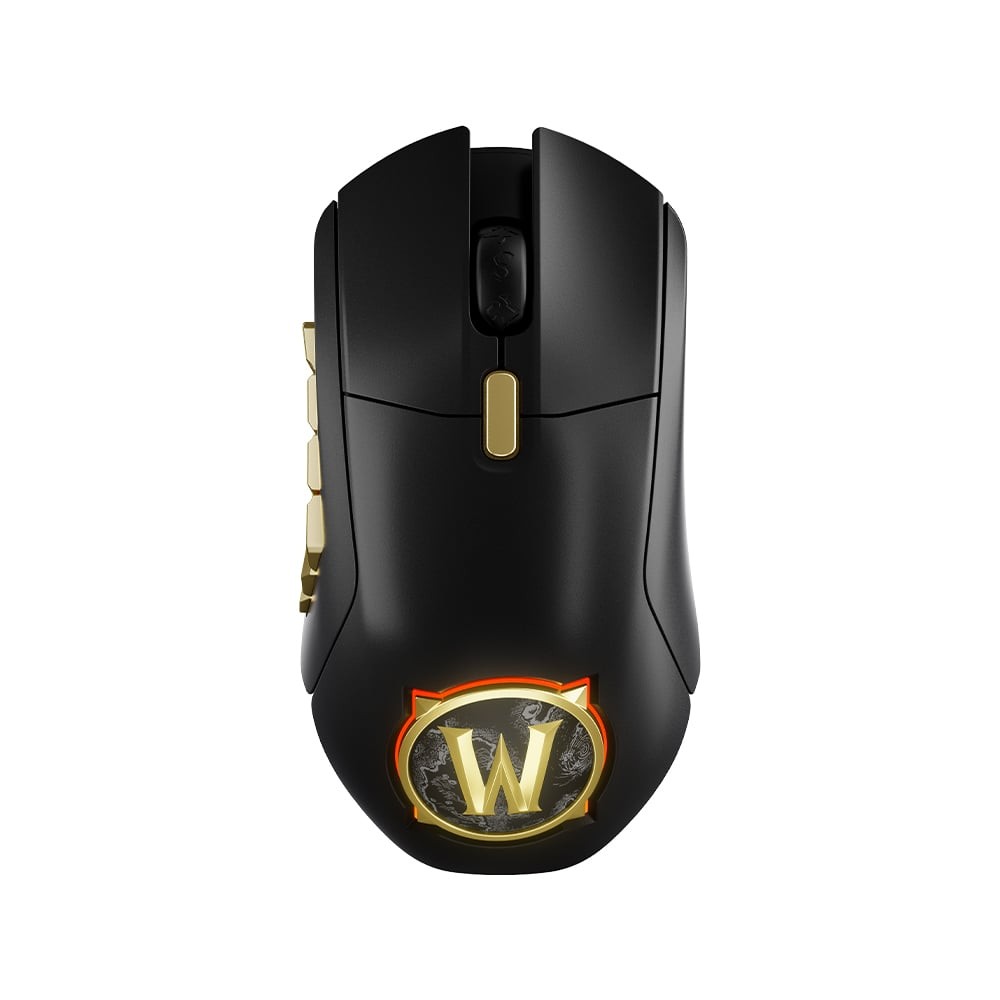 เมาส์เกมมิ่ง SteelSeries Aerox 9 Wireless Mouse World of Warcraft Black/Gold