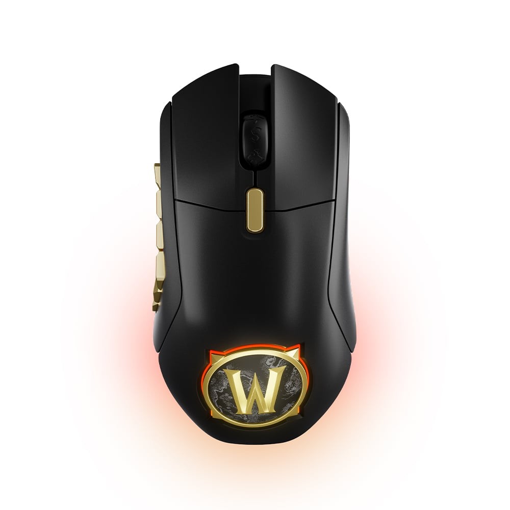 เมาส์เกมมิ่ง SteelSeries Aerox 9 Wireless Mouse World of Warcraft Black/Gold