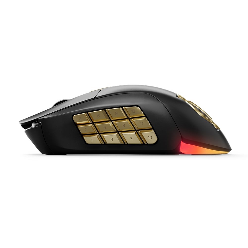 เมาส์เกมมิ่ง SteelSeries Aerox 9 Wireless Mouse World of Warcraft Black/Gold