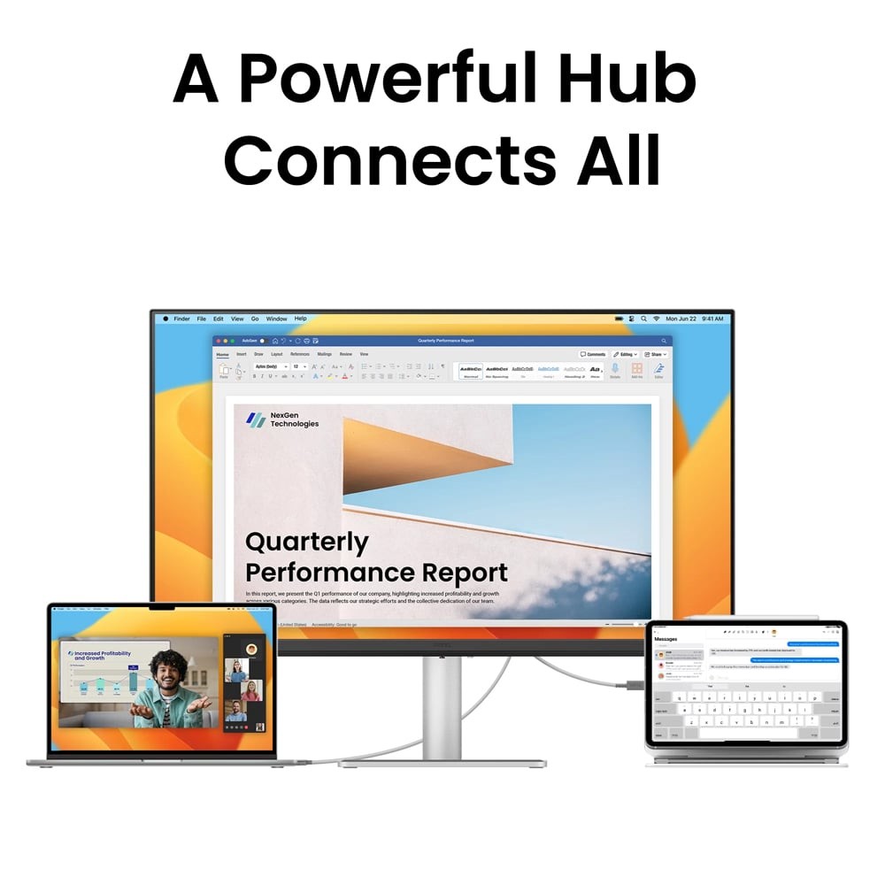 จอมอนิเตอร์ BENQ MA320U (IPS 4K USB-C 90W for Mac)
