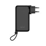 พาวเวอร์แบงค์ QPLUS 20,000 mAh Built-In Cable W2047 Black