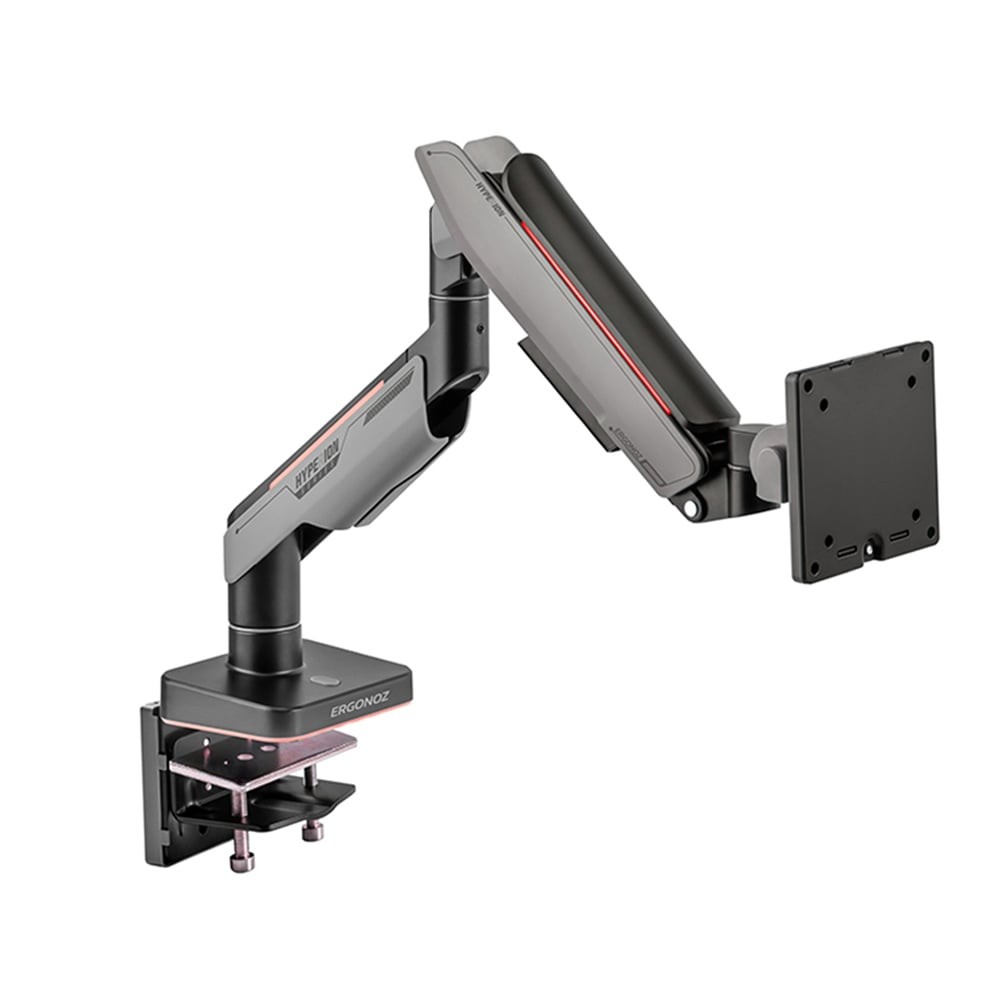 แขนจับจอมอนิเตอร์ ERGONOZ Monitor Arm Hyperion Single (EGN-HPR-S-DG-RGB) Matte Black/Dark Gray