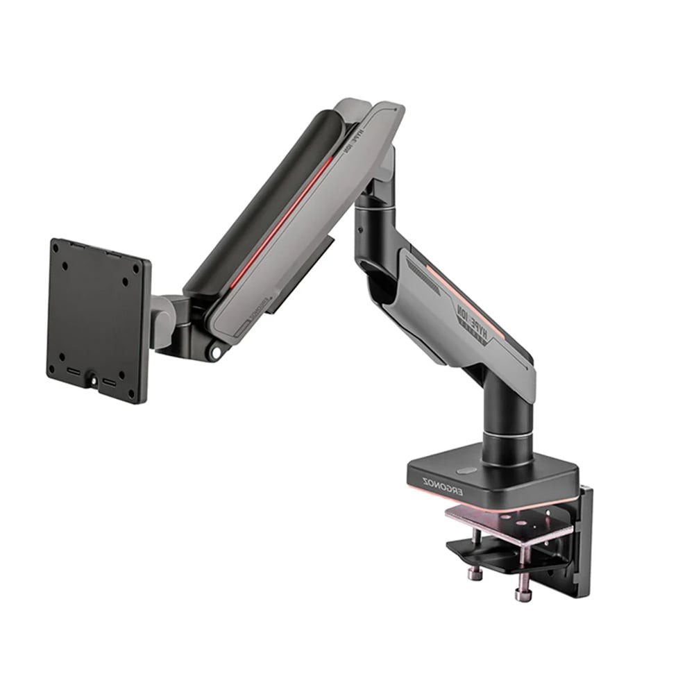 แขนจับจอมอนิเตอร์ ERGONOZ Monitor Arm Hyperion Single (EGN-HPR-S-DG-RGB) Matte Black/Dark Gray