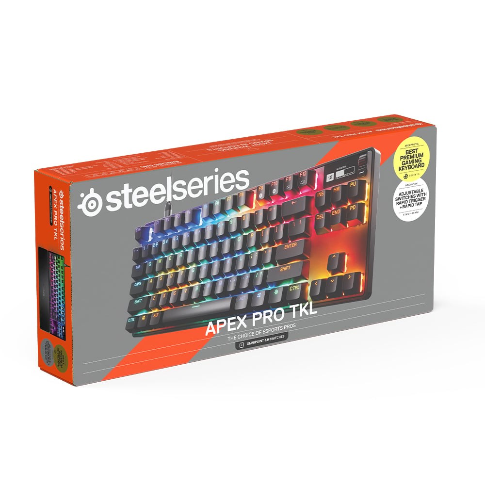 คีย์บอร์ดเกมมิ่ง SteelSeries Apex Pro TKL Omnipoint Keyboard (Gen 3) US