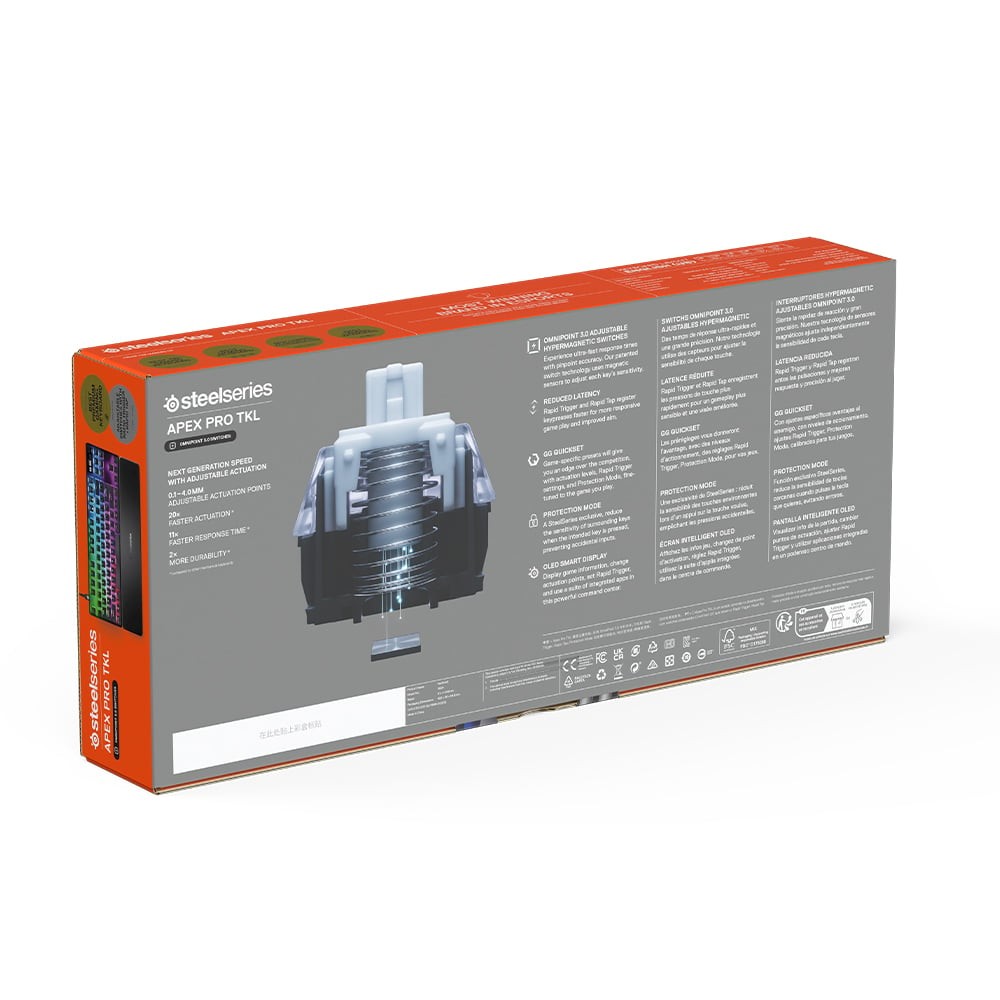 คีย์บอร์ดเกมมิ่ง SteelSeries Apex Pro TKL Omnipoint Keyboard (Gen 3) US